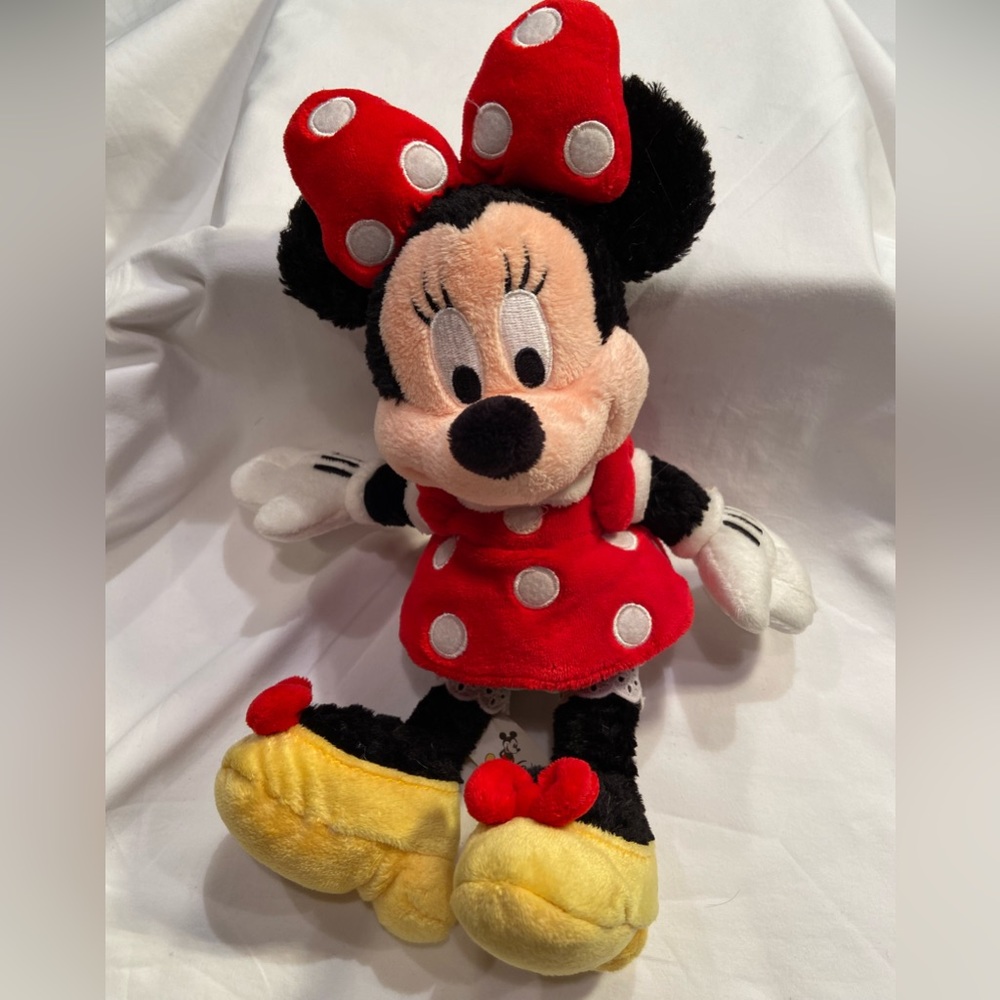 Disney, Authentic Minnie Mouse Plush Doll,‎ approx 13”, Vintage